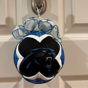 NFL Carolina Panthers Hand Crafted Quilted 4” Ornament